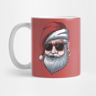 Cool Modern Santa Claus with Gauged Ears Mug